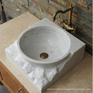 Natural Marble Stone Wash Basin Sink for Bathroom